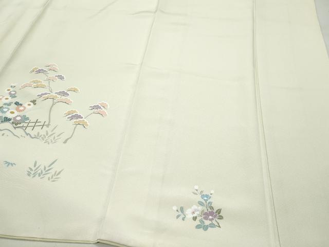 平和屋着物●訪問着 風景草花文 正絹 逸品 CAAZ0983vf