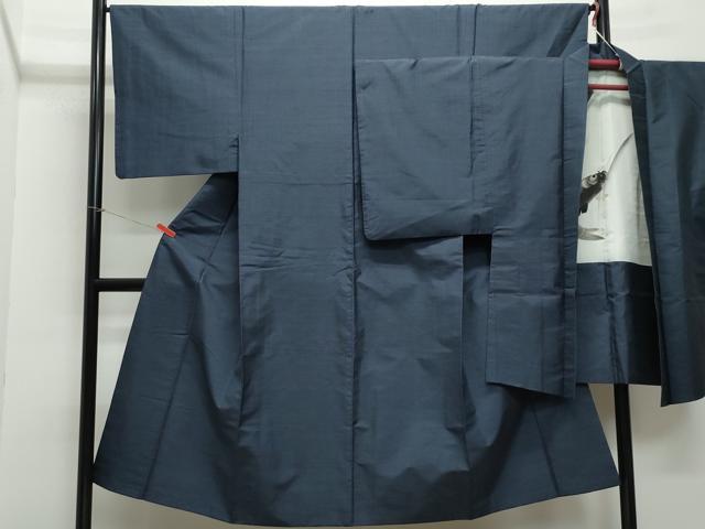 平和屋着物●男性 本場大島紬 アンサンブル 80亀甲 総詰め 正絹 逸品 CAAZ1007vf