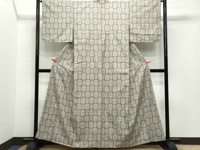 平和屋着物●上質な紬 吉祥文 正絹 逸品 CAAZ1030vf