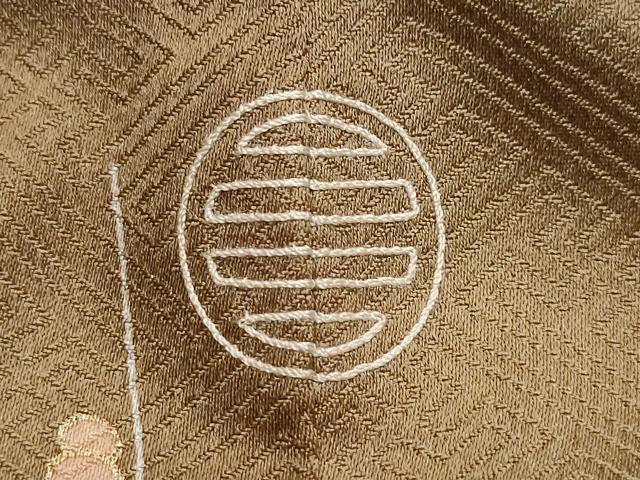 平和屋着物●訪問着 駒刺繍 風景草花文 暈し染め 金彩 正絹 逸品 CAAZ1073vf