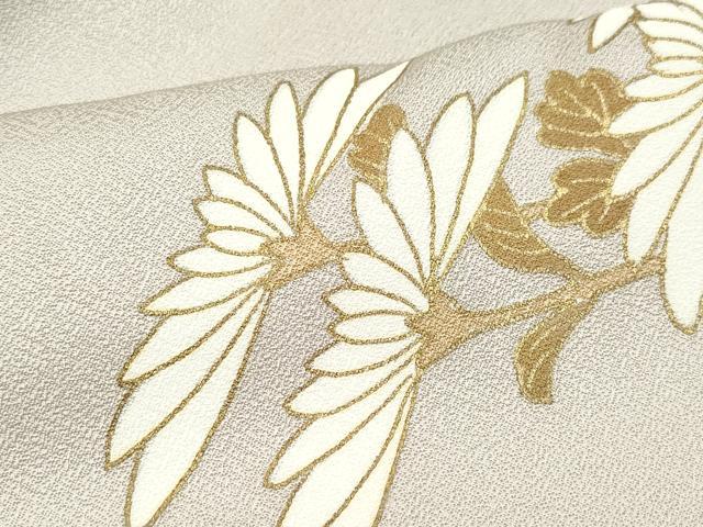 平和屋着物●豪華色留袖 駒刺繍 菊 金彩 正絹 逸品 CAAZ1075vf