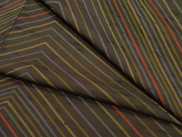 平和屋着物●上質な小紋 紬地 幾何学文様 正絹 逸品 未使用 CAAZ1087vf
