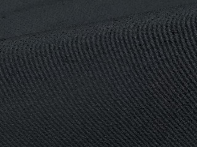 平和屋着物●男性 お召 黒色 正絹 逸品 CAAZ1109vf