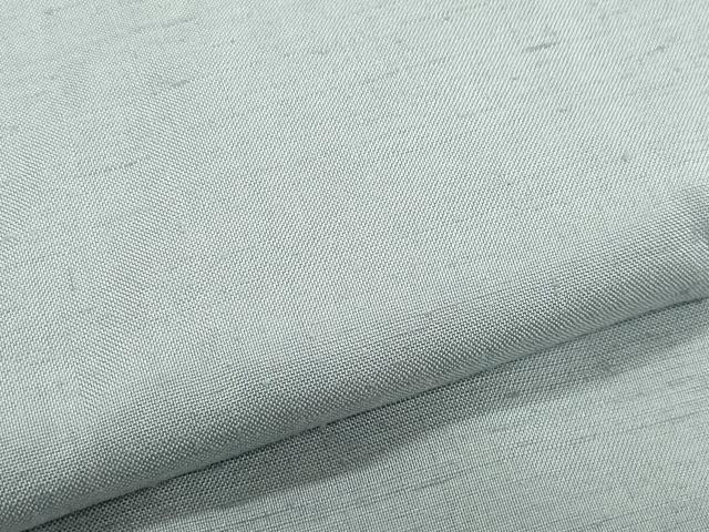 平和屋着物●上質な紬 作家物 灰青色 正絹 逸品 CAAZ1115vf