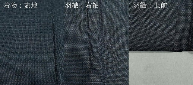 平和屋着物●男性 本場大島紬 アンサンブル 120亀甲 総詰め 正絹 逸品 CAAZ1152vf