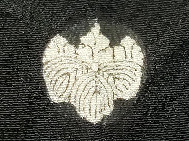 平和屋着物■豪華黒留袖 刺繍 孔雀松文 金彩 正絹 逸品 CAAZ1311ou