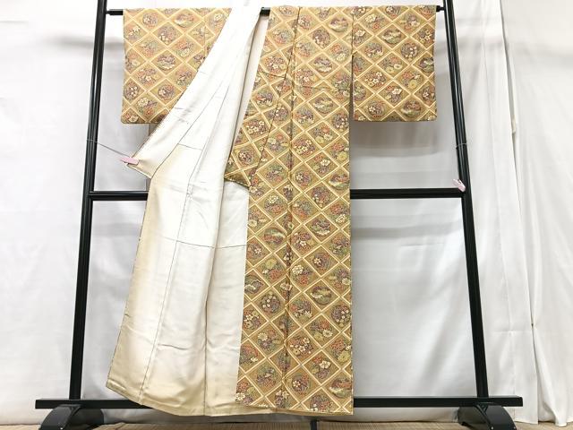 平和屋着物■上質な小紋 花丸文 正絹 逸品 CAAZ1921xe