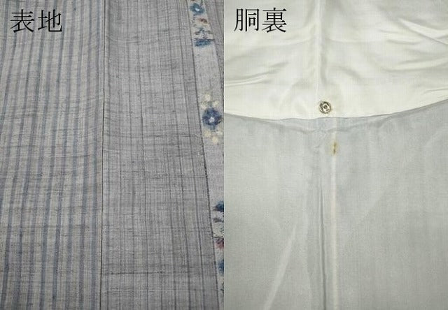 平和屋着物●上質な紬 草花間道 正絹 逸品 CAAZ2476ut