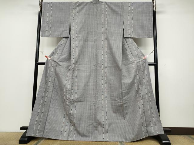 平和屋着物●上質な紬 草花間道 正絹 逸品 CAAZ2476ut
