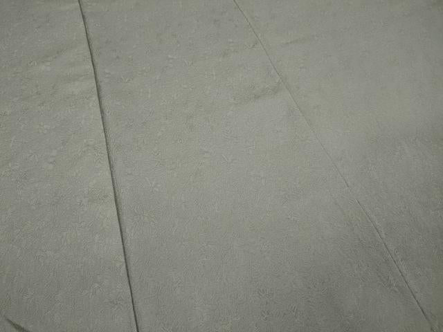 平和屋着物●上質な色無地 枝葉地紋 潤色 正絹 逸品 CAAZ2495ut