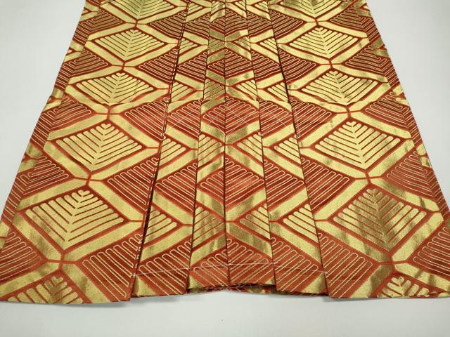 平和屋着物●男性 馬乗り袴 舞台衣装 菱松葉文 金糸 未使用 CAAZ2538ut