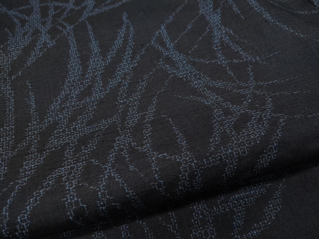 平和屋着物●結城紬 100亀甲 草葉文 正絹 逸品 CAAZ2613ut