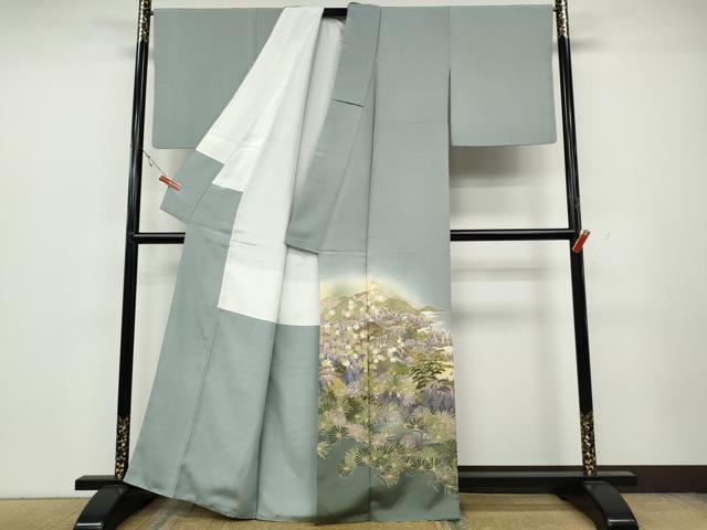平和屋着物●豪華色留袖 友禅 作家物 清水寺 暈し染め 正絹 逸品 CAAZ2702ut