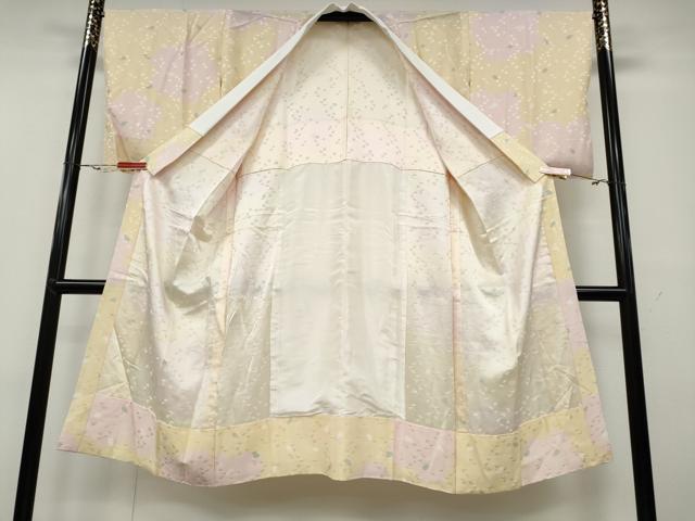 平和屋着物●長襦袢 無双仕立て 舞桜文 正絹 逸品 CAAZ2709ut