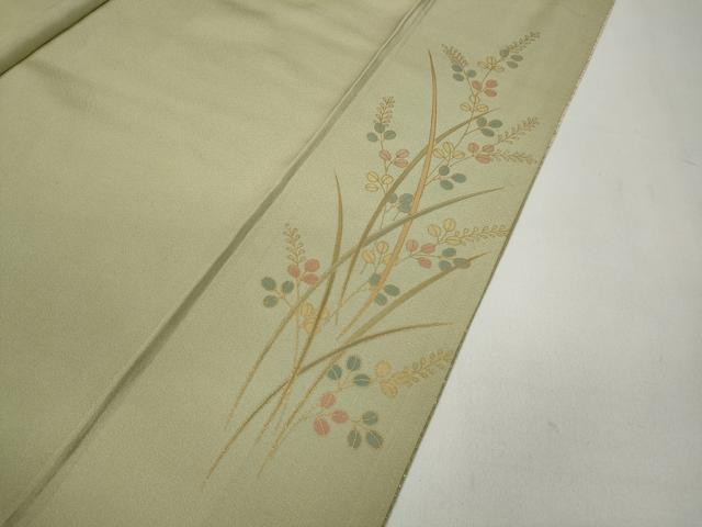平和屋着物●訪問着 駒刺繍 流水鴛鴦花文 暈し染め 金銀彩 正絹 逸品 CAAZ2796ut