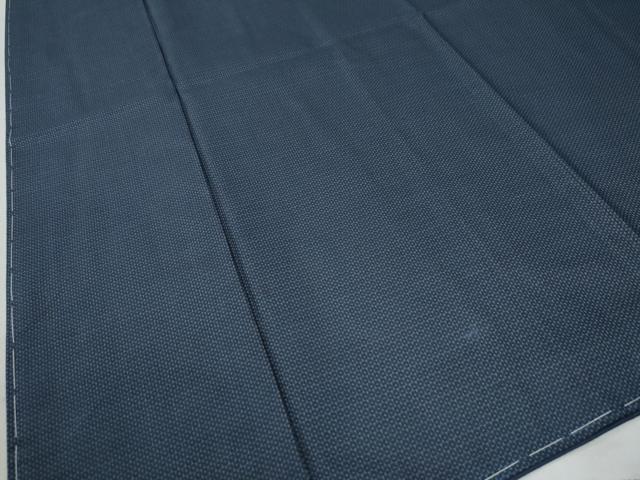 平和屋着物●男性 お召 アンサンブル 100亀甲 正絹 逸品 未使用 CAAZ2806yc