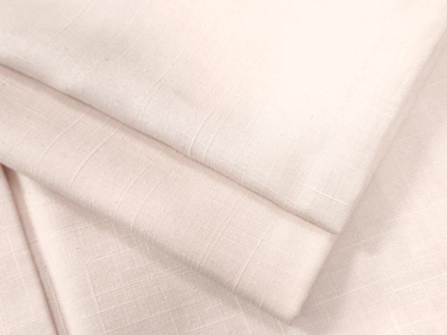 平和屋着物●結城紬 色無地 薄桜色 正絹 逸品 CAAZ2900yc