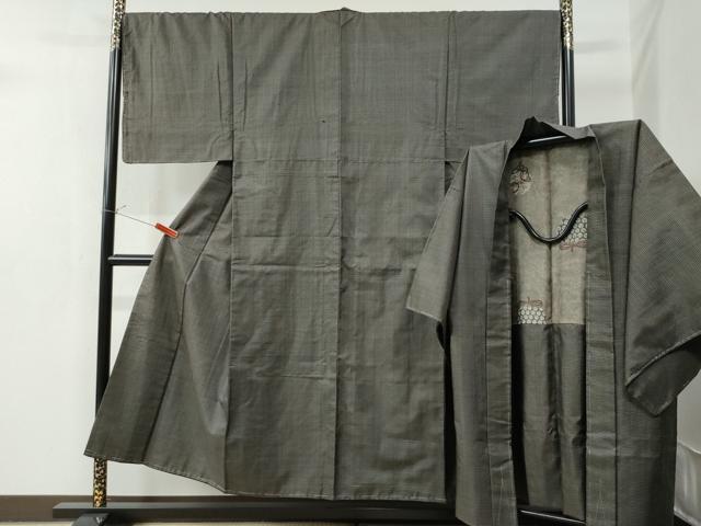 平和屋着物●男性 本場大島紬 アンサンブル 100亀甲 総詰め 正絹 逸品 未使用 CAAZ2953yc