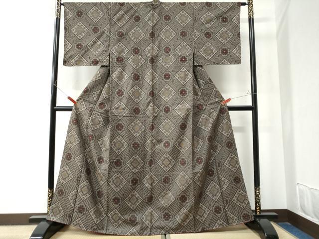 平和屋着物●本場大島紬 龍郷絣 正絹 逸品 未使用 CAAZ2991yc