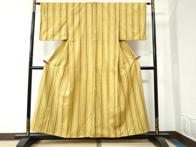 平和屋着物●上質な紬 間道 正絹 逸品 CAAZ3037yc