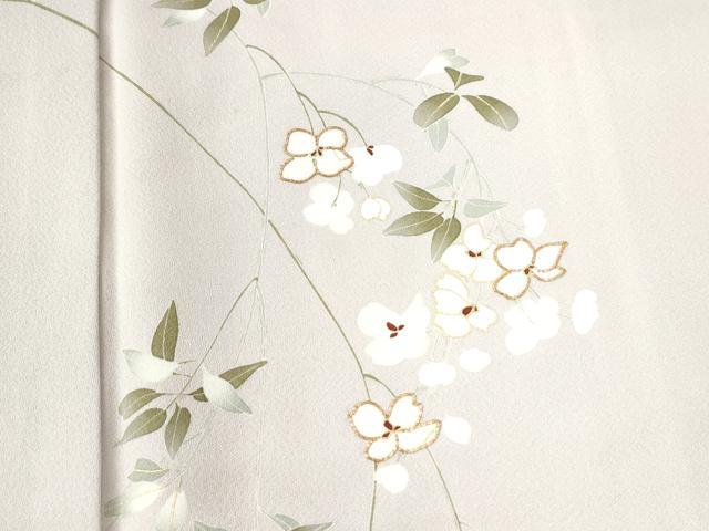 平和屋着物●訪問着 駒刺繍 枝花文 金彩 正絹 逸品 未使用 CAAZ3247yc