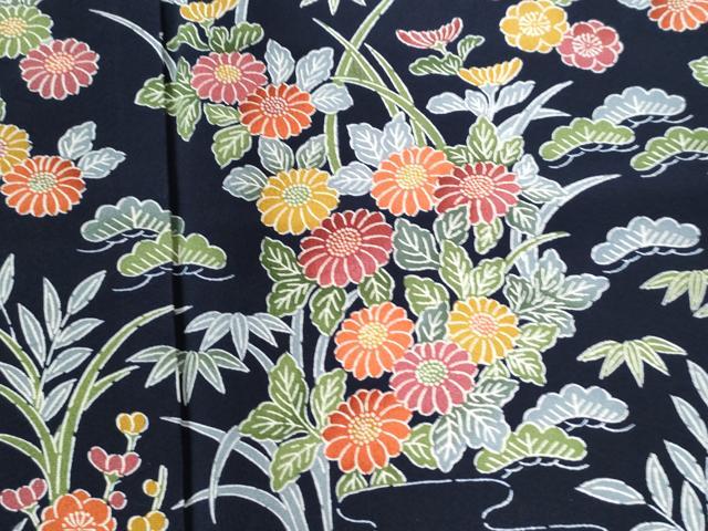 平和屋着物●訪問着 霞流水松竹梅草花文 正絹 逸品 CAAZ3279yc