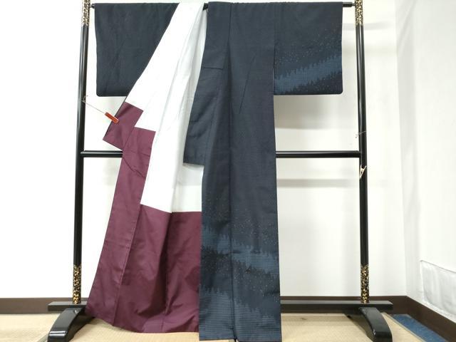 平和屋着物●訪問着 紬地 吉祥文 正絹 逸品 CAAZ3314yc