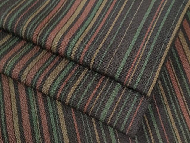 平和屋着物●上質な小紋 縞 正絹 逸品 CAAZ3333yc