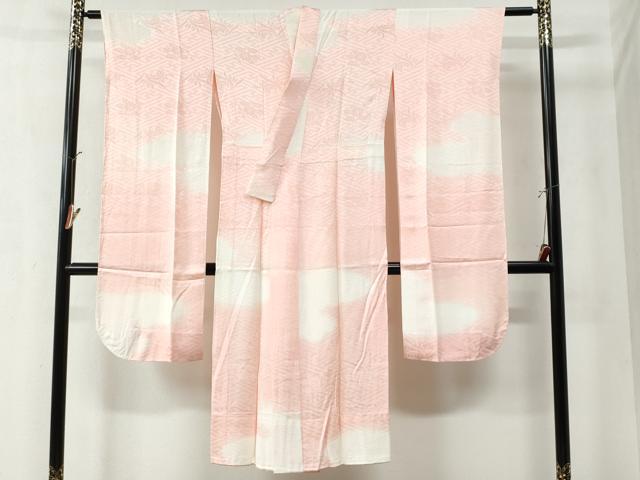 平和屋着物●豪華振袖・長襦袢セット 駒刺繍 絞り 扇面青海波花唐草文 金銀彩 正絹 逸品 CAAZ3426yc