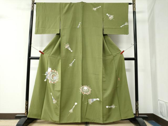 平和屋着物●訪問着 友禅 作家物 童子 火消し 正絹 逸品 CAAZ3454yc