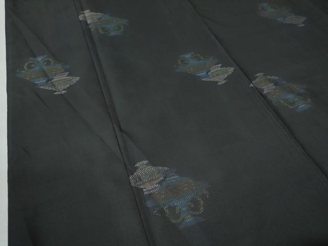 平和屋着物●本場大島紬 地空き 陶器文 正絹 逸品 CAAZ3523yc