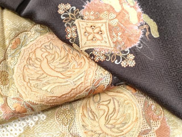 平和屋着物●中国三大刺繍 スワトウ刺繍 総刺繍 訪問着 絞り 鳳凰草花文 金彩 正絹 逸品 CAAZ3533yc