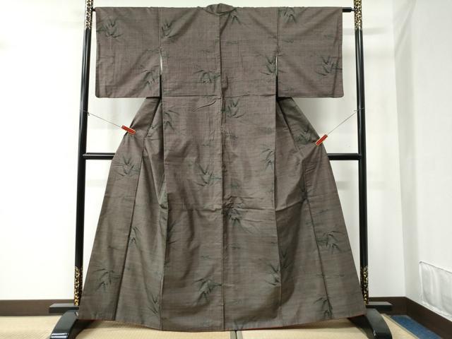 平和屋着物●本場大島紬 9マルキ 笹 正絹 逸品 CAAZ3577yc