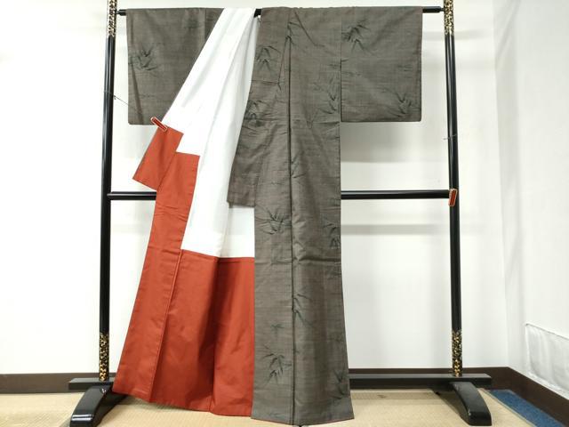 平和屋着物●本場大島紬 9マルキ 笹 正絹 逸品 CAAZ3577yc