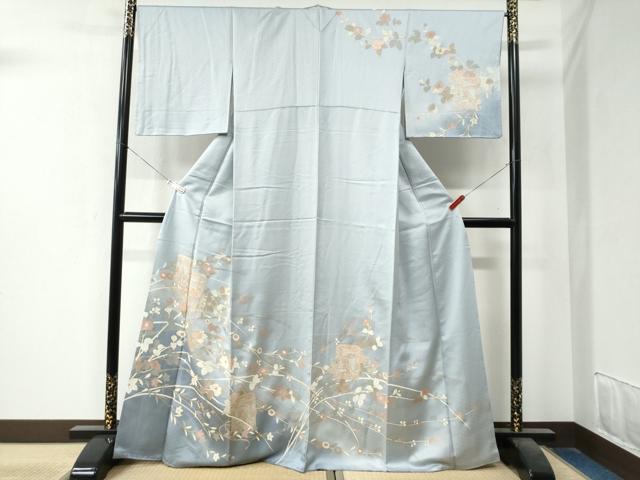 平和屋着物●創業460年・千總 訪問着 貝桶枝花文 暈し染め 金彩 高島屋扱い 正絹 逸品 CAAZ3579yc