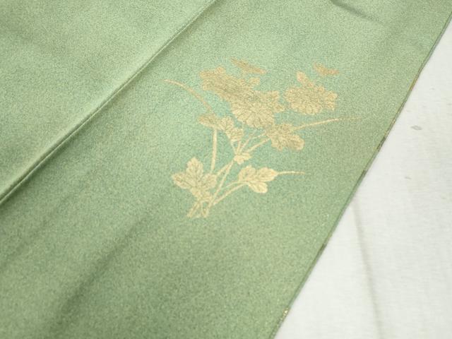 平和屋着物●訪問着 風景草花文 金彩 正絹 逸品 CAAZ3650yc