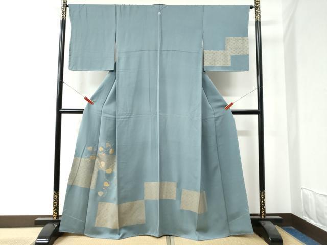 平和屋着物●訪問着 竹屋町刺繍 色紙吉祥南天蔦の葉文 金彩 正絹 逸品 CAAZ3763yc