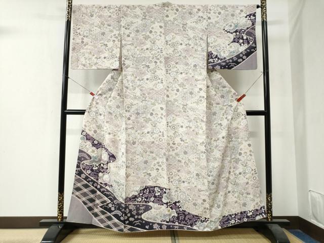 平和屋着物○訪問着 辻が花 手描き さが美扱い 正絹 逸品 CAAZ3778yc