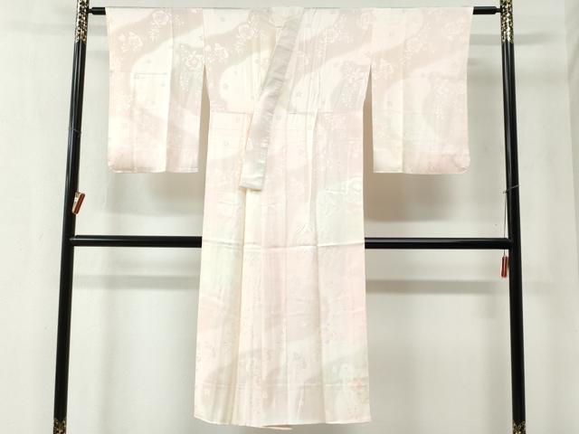 平和屋着物●長襦袢 袷 作家物 嵯峨野 もみじ染 辻が花地紋 暈し染め 正絹 逸品 CAAZ3803yc
