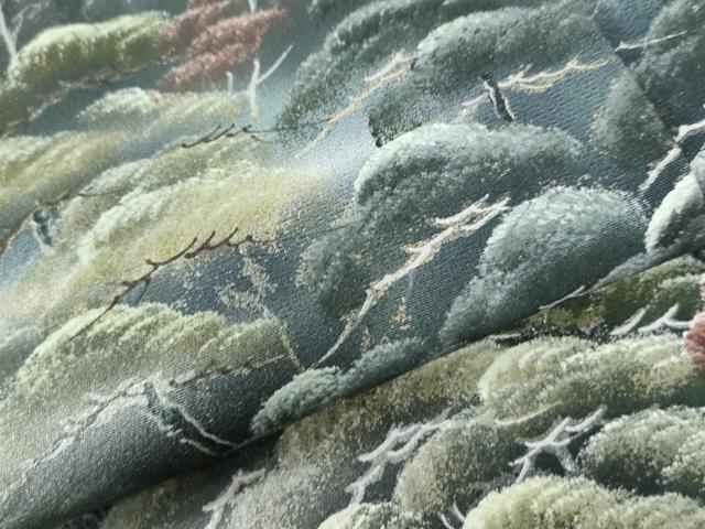 平和屋着物●色留訪問着 作家物 手描き 宮島 暈し染め 金彩 正絹 逸品 CAAZ3897yc