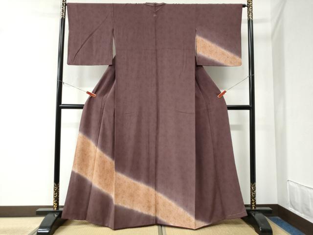 平和屋着物●訪問着 花唐草文 暈し染め 正絹 逸品 CAAZ3939yc