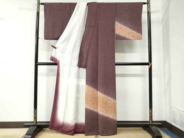 平和屋着物●訪問着 花唐草文 暈し染め 正絹 逸品 CAAZ3939yc