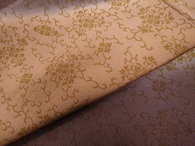 平和屋着物●訪問着 花唐草文 暈し染め 正絹 逸品 CAAZ3939yc