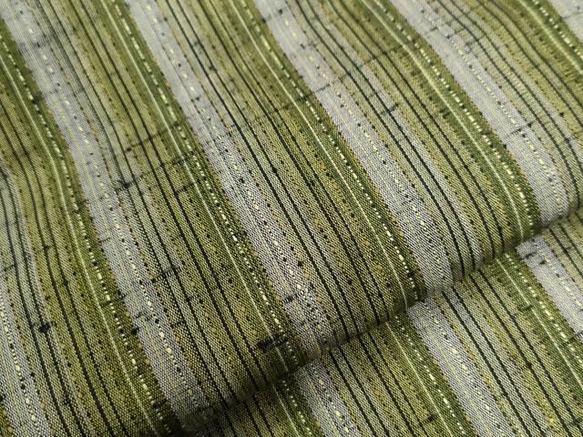 平和屋着物●上質な紬 縞 証紙付き 正絹 逸品 未使用 CAAZ3947yc