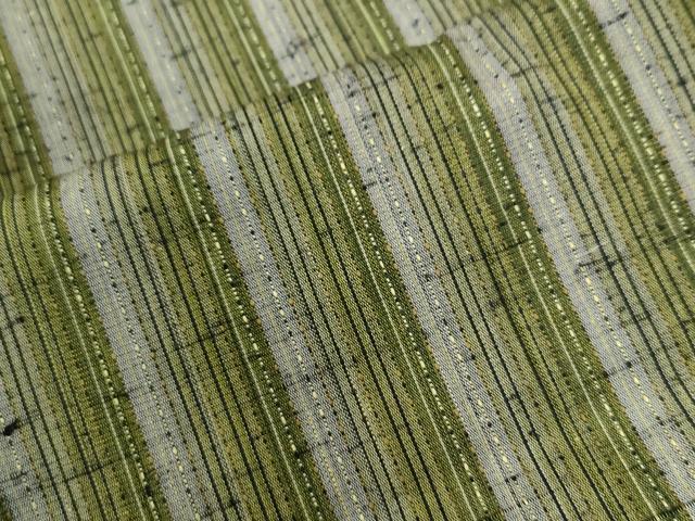 平和屋着物●上質な紬 縞 証紙付き 正絹 逸品 未使用 CAAZ3947yc