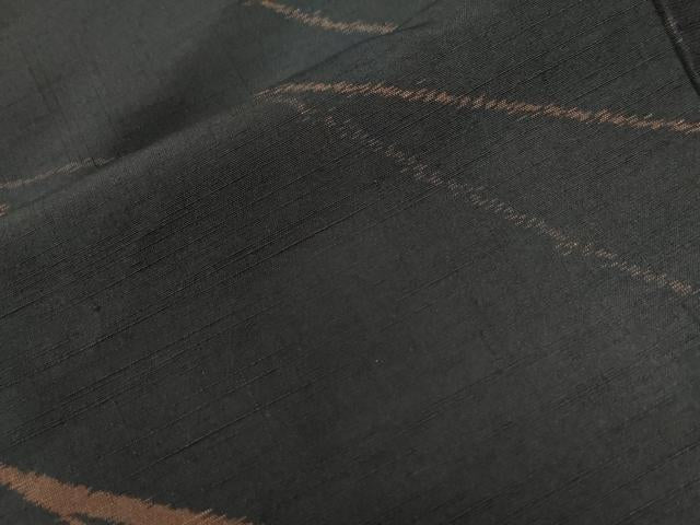 平和屋着物●上質な紬 吉祥文 黒地 正絹 逸品 CAAZ3949yc
