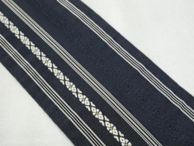平和屋着物●男性 本場筑前博多織 角帯 献上 正絹 逸品 CAAZ4303hy