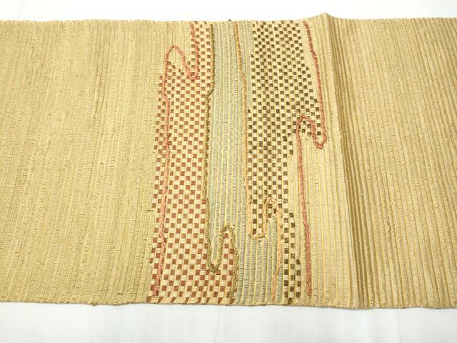 平和屋着物●太鼓柄袋帯 エ霞文 金彩 正絹 逸品 CAAZ4319hy