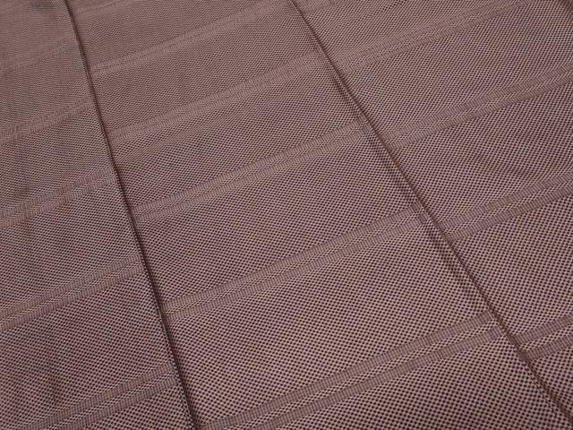 平和屋着物■上質な紬 横段文 正絹 逸品 CAAZ5458ev