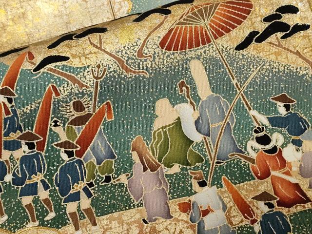 平和屋着物■豪華黒留袖 駒刺繍 萬寿染 大名行列 暈し染め 金彩 正絹 逸品 CAAZ5576ev